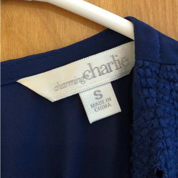 Charming Charlies Blue Shift Dress - Picture 3 of 6